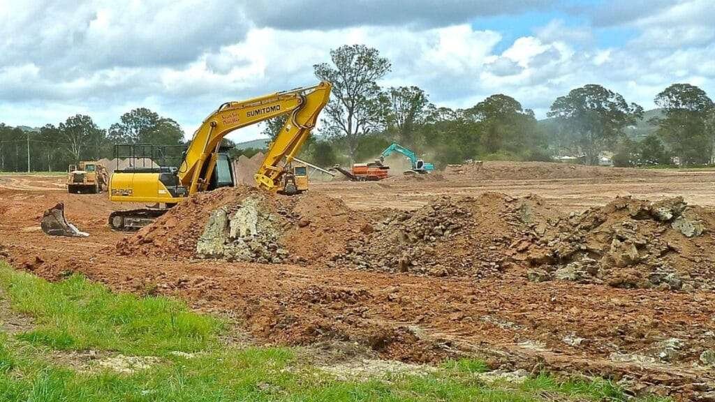 no trees on new housing land